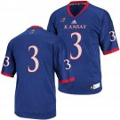 ADIDAS Kansas Jayhawks NCAA Replica Football Jersey Blue MENS L LARGE LG NEW NWT
