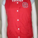 ADIDAS NC NORTH CAROLINA STATE WOLFPACK VEST JACKET WOMENS SMALL SM S RED NEW