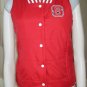ADIDAS NC NORTH CAROLINA STATE WOLFPACK VEST JACKET WOMENS SMALL SM S RED NEW