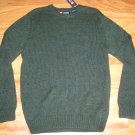 NEW CHAPS KNIT SWEATER COTTON GREEN 100% COTTON XL EXTRA LRG NWT $69.50 KNITTED