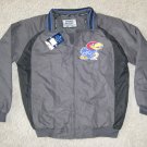 NEW KANSAS JAYHAWKS JACKET SMALL S SM KU GREY GRAY BLUE FULL ZIP UP NWT