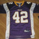 REEBOK MINNESOTA VIKINGS SHARPER JERSEY ON field Y MED