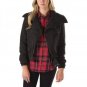 NEW Vans WOMENS JAMIE Jacket BLACK S SMALL SM COAT PARKA WOOL MIX MOTO INSPIRED