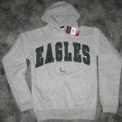 EASTERN MICHIGAN EAGLES HOODED SWEATSHIRT NCAA SMALL S SM GREY GREEN