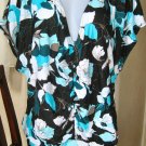 DKNY IRINI FLORAL Cover-Up RUCHED RUFFLED DRESS MEDIUM M MD $136 NEW BOTTLE
