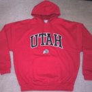 UTAH RUNNIN UTES HOODED L SWEATSHIRT HOODIE NEW SEWN HOODY PAC12