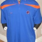 NIKE FIT DRY DRI BOISE STATE BRONCOS BSU COACHES POLO SHIRT XS ORNG XSM NWT BLUE