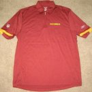 REEBOK WASHINGTON REDSKINS COACHES POLO SHIRT M MEDIUM MED NEW RED FOOTBALL NWT