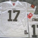 REEBOK CLEVELAND BROWNS BRAYLON EDWARDS JERSEY L YOUTH LARGE LRG WHITE