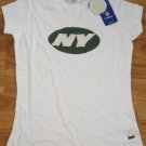 NEW YORK JETS LADIES CAP SLEEVE FITTED T SHIRT MEDIUM M