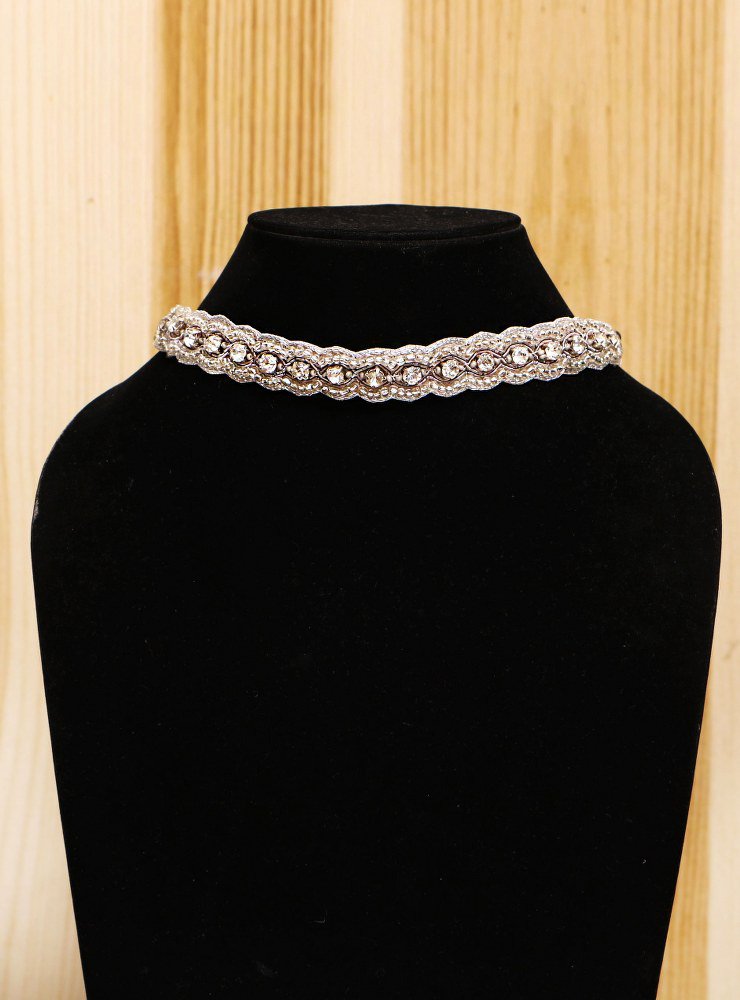 Handmade Artificial Necklace Silver Color