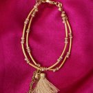 Handmade Artificial Bracelet Banana Crepe And Soft Pink Color