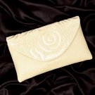 Embroidery Clutch Egret Color