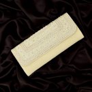 Embroidery Clutch Alabaster Gleam Color