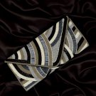 Embroidery Clutch Black And White Color