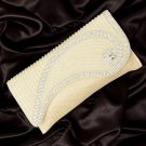 Embroidery Clutch Winter White Color