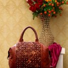 Leather Bag Rustic Brown Color