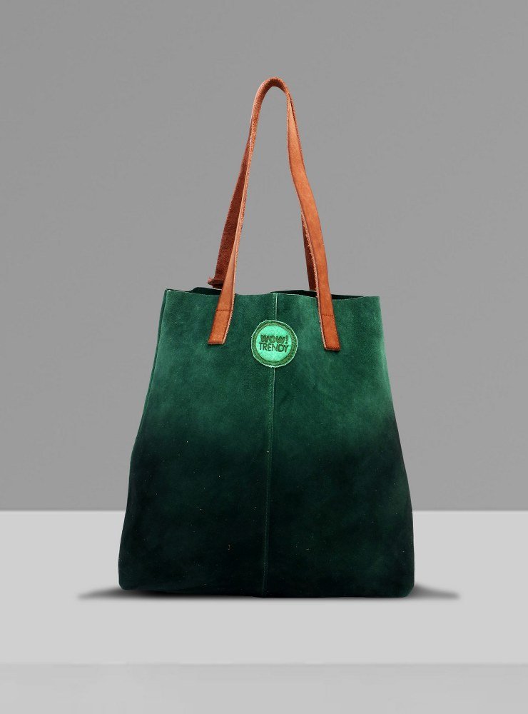 Leather Bag Trekking Green Color
