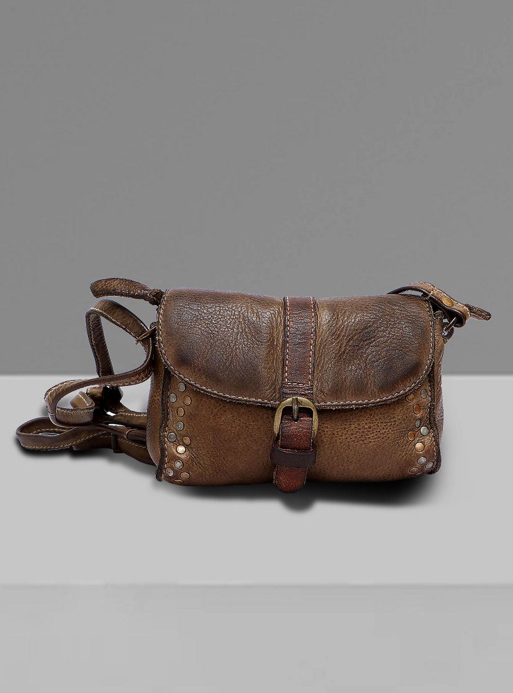 Leather Bag Raw Umber Color