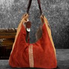 Leather Bag Apricot And Pureed Pumpkin Color