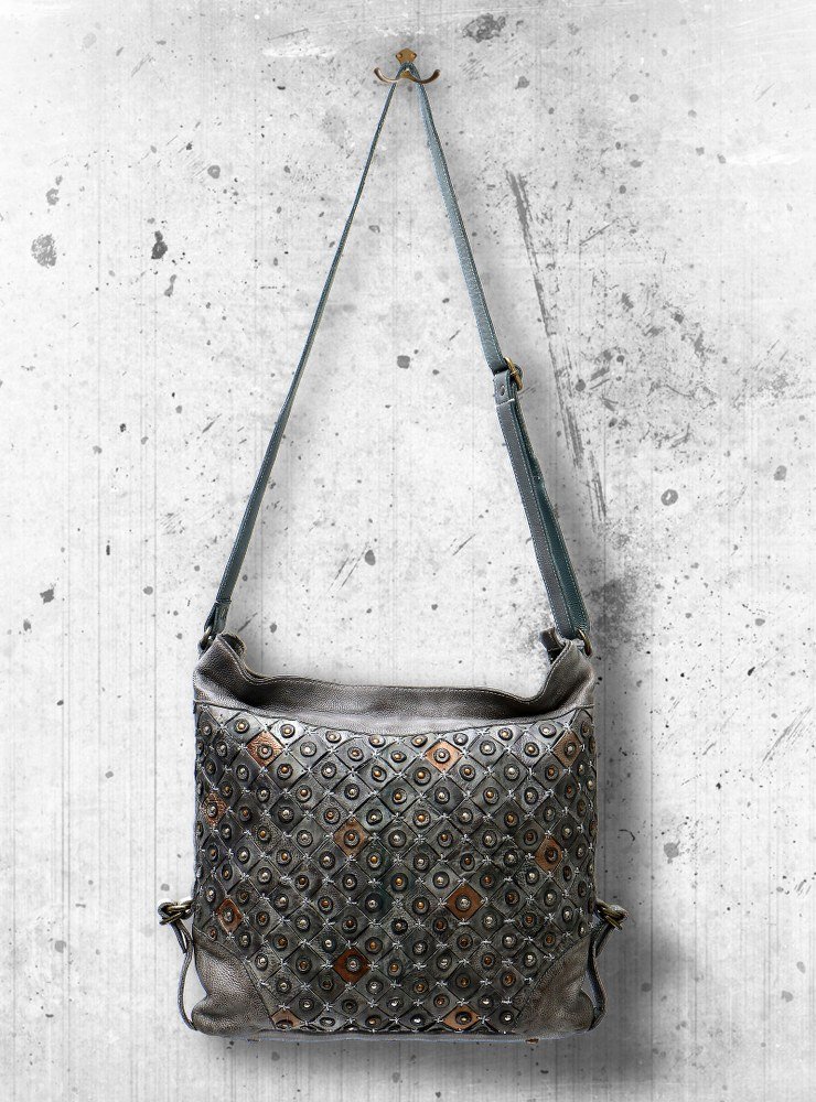 Leather Bag Drizzle Color