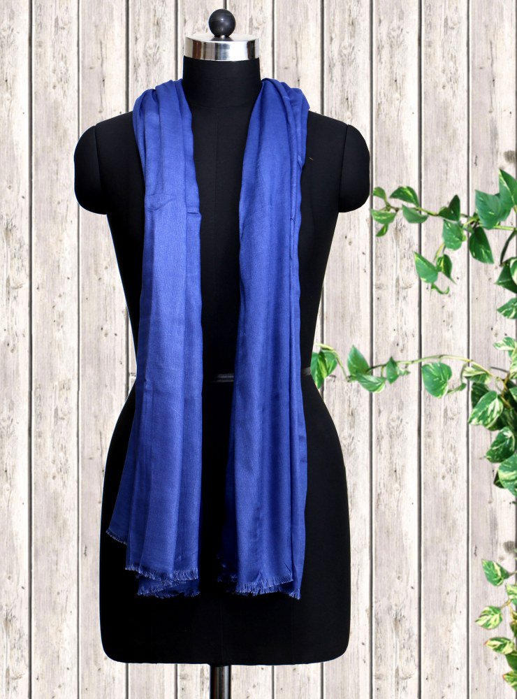 Viscose Stole Nautical Blue Color