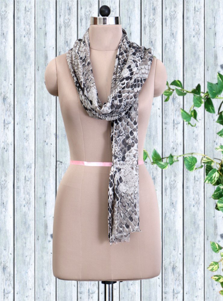 Viscose Stole Storm Front Color