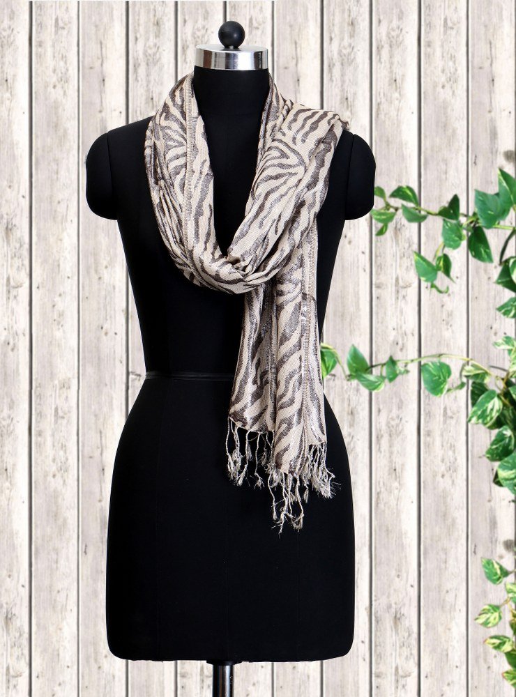 Viscose Stole Sepia Color