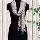 Viscose Stole Sepia Color