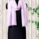 Cashmere Wool Stole Lavender Fog Color