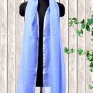 Cashmere Wool Stole Vista Blue Color
