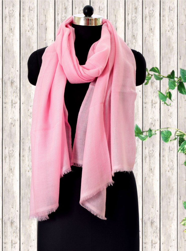 Cashmere Wool Stole Lilac Chiffon Color