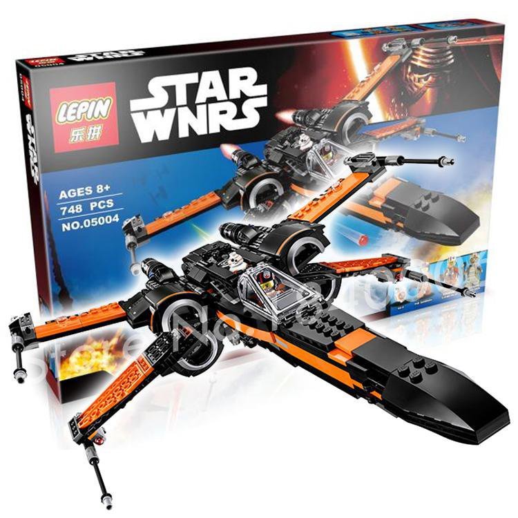 LEPIN 05004 Star Wars First Order Poe's X-wing Fighter 748pcs - Free Shipping