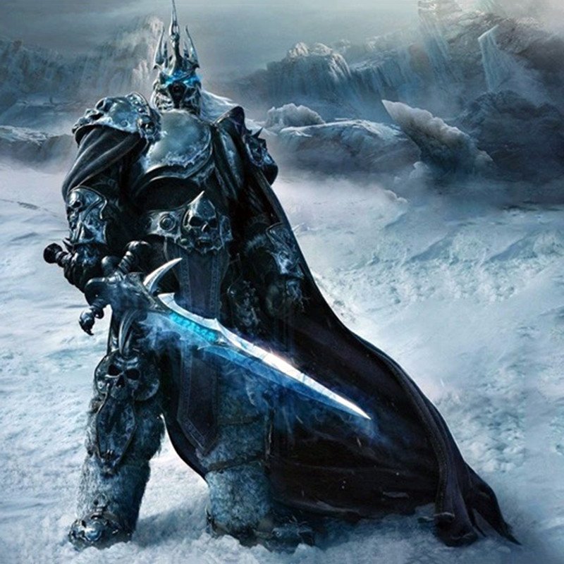 World of Warcraft Arthas Menethil Lich King Figure WOW Frostmourne Toy