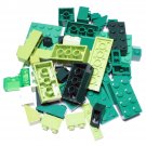 Bulk Lego Pieces: 44 Green and Lime Assorted Bricks and Parts Legos ** NEW **