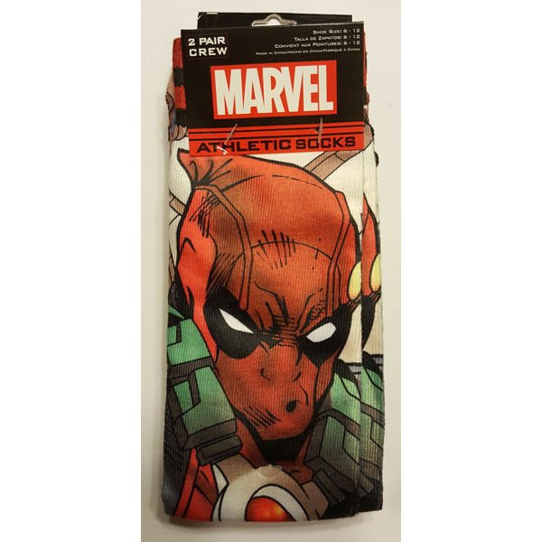 Marvel Deadpool Socks Merc with the Mouth by Hyp, Size Large 6 - 12 * NEW * #1