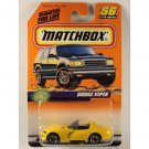 Matchbox 1998 #56 Dodge Viper RT/10, 8.0L V10, Yellow, Super Cars