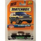 Matchbox 1998 #31 '57 Chevy Bel Air coupe, Black w/ Green, Classic Decades