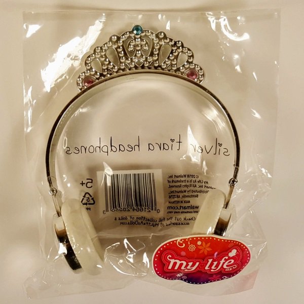 My Life As Silver Tiara Headphones, Crown for American Girl, Our Generation and Other 18" Dolls