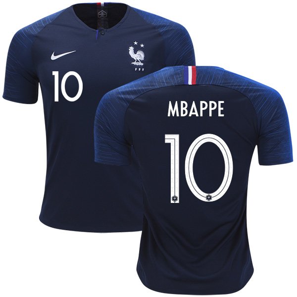 Kit Patch Flocage Mbappé #10 - Maillot France 2018 FFF - Coupe Du Monde