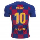 Lionel MESSI #10 Barcelona Home 19/20 Men Soccer Jersey + Laliga Badge