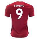 Roberto FIRMINO #9 Liverpool Home 19/20 Men Soccer Jersey + EPL & WU Badges