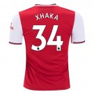 Granit XHAKA #34 Arsenal Home 19/20 Men Soccer Jersey + EPL Badges