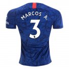 MARCOS Alonso #3 Chelsea Home 19/20 Men Soccer Jersey + EPL & Hyundai Badges