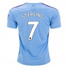 Raheem STERLING #7 Manchester City Home 19/20 Men Soccer Jersey + EPL & Nexen Badges