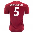 Giorginio WIJNALDUM #5 Liverpool Home 19/20 Men Soccer Jersey + EPL & WU Badges