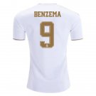 Karim BENZEMA #9 Real Madrid Home 19/20 Men Soccer Jersey + Laliga/WCC Badges