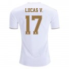 LUCAS Vazquez #17 Real Madrid Home 19/20 Men Soccer Jersey + Laliga/WCC Badges