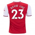 DAVID LUIZ #23 Arsenal Home 19/20 Men Soccer Jersey + EPL Badges