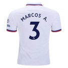 MARCOS Alonso #3 Chelsea Away 19/20 Men Soccer Jersey + EPL & Hyundai Badges